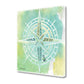 HomeRoots 24" Watercolor Adventurous Compass 2 Giclee Wrap Canvas Wall Art
