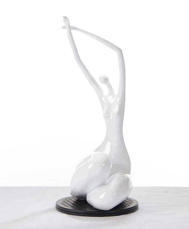 HomeRoots 24' White Lass Sculpture