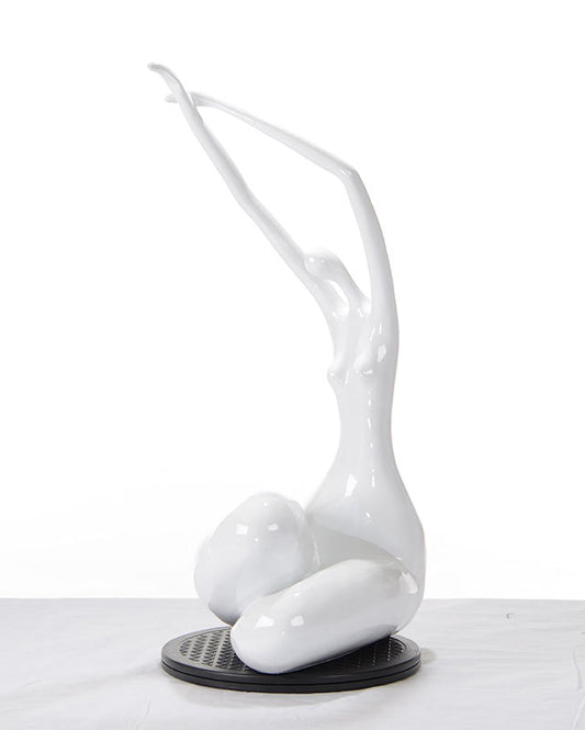 HomeRoots 24' White Lass Sculpture