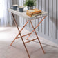 HomeRoots 24' x 15' x 31' Ivory Wood Tray Table