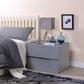 HomeRoots 24' x 17' x 18' Gray Metal Accent Table