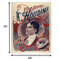 HomeRoots 24" x 20" Houdini King of Cards Vintage Magic Poster Wall Art