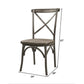 HomeRoots 24" x 20" x 37" Gray Oak And Sandy Gray Side Chair In Set Of Two
