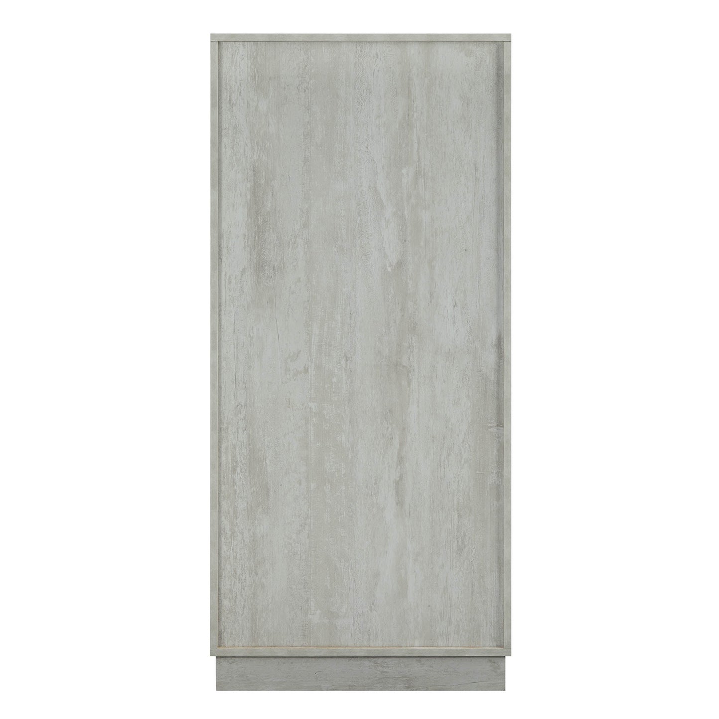 HomeRoots 24" x 20" x 52" MDF Wine Cabinet In Antique White Finish