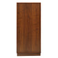 HomeRoots 24" x 20" x 52" MDF Wine Cabinet In Walnut Finish