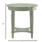 HomeRoots 24" x 24" x 24" Antique Green Solid Wood End Table