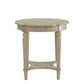 HomeRoots 24" x 24" x 24" Antique White Solid Wood End Table
