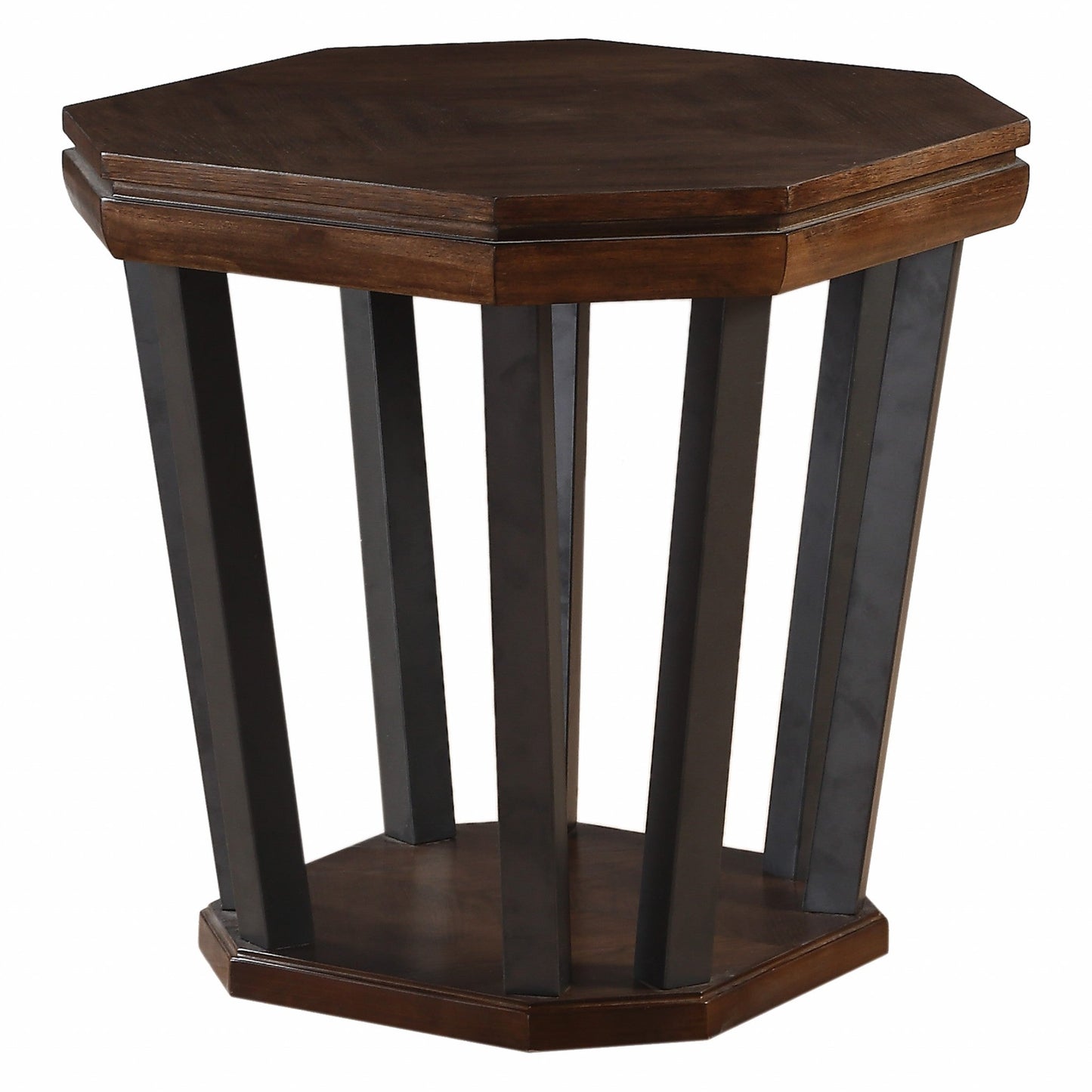 HomeRoots 24" x 24" x 25" Tobacco Poplar End Table