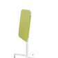 HomeRoots 24" x 24" x 30" Metal Folding Table With Yellow and White Finish