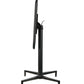 HomeRoots 24" x 24" x 30" Metal Folding Table in Black Finish