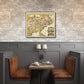 HomeRoots 24" x 28" Vintage 1718 Map of New France