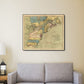 HomeRoots 24" x 28" Vintage 1771 Map of North America Wall Art