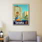 HomeRoots 24" x 30" Hotel Sahara c1960s Las Vegas Vintage Travel Poster Wall Art
