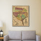 HomeRoots 24" x 30" Texas and Surroundings c1837 Vintage Map Poster Wall Art