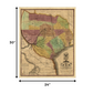 HomeRoots 24" x 30" Texas and Surroundings c1837 Vintage Map Poster Wall Art