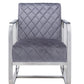 HomeRoots 24" x 31" x 34" Accent Chair in Grey Finish