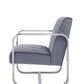 HomeRoots 24" x 31" x 34" Accent Chair in Grey Finish