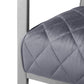 HomeRoots 24" x 31" x 34" Accent Chair in Grey Finish