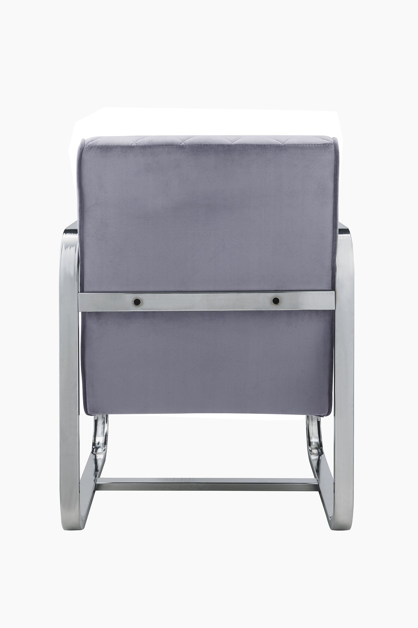 HomeRoots 24" x 31" x 34" Accent Chair in Grey Finish