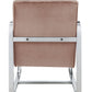 HomeRoots 24" x 31" x 34" Accent Chair in Pink Finish