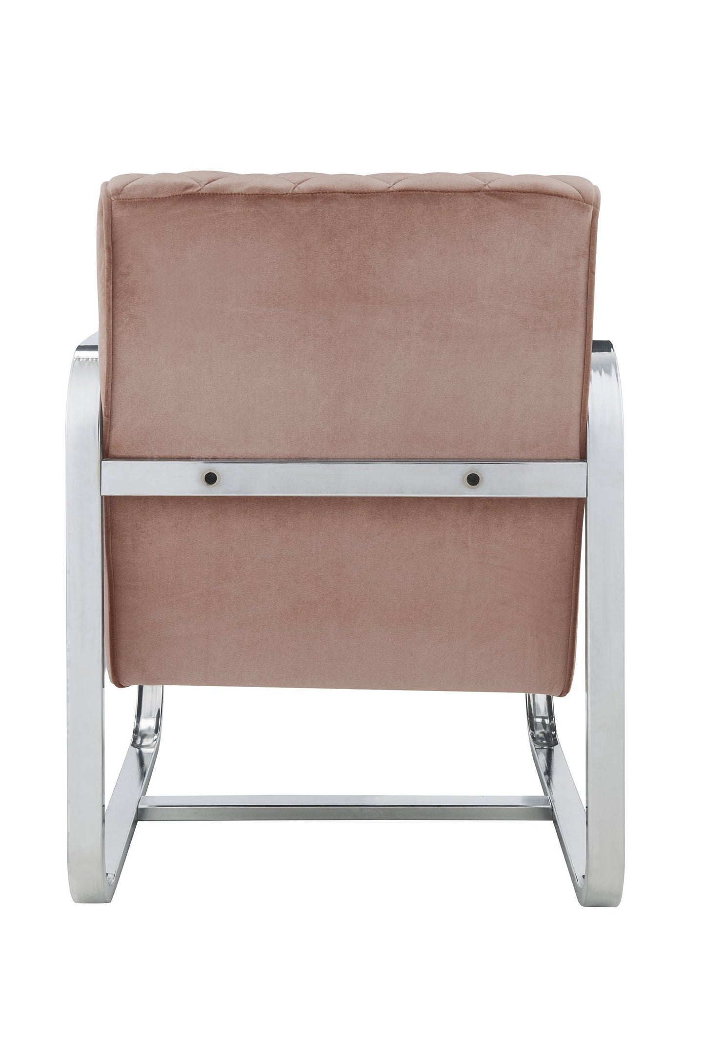 HomeRoots 24" x 31" x 34" Accent Chair in Pink Finish