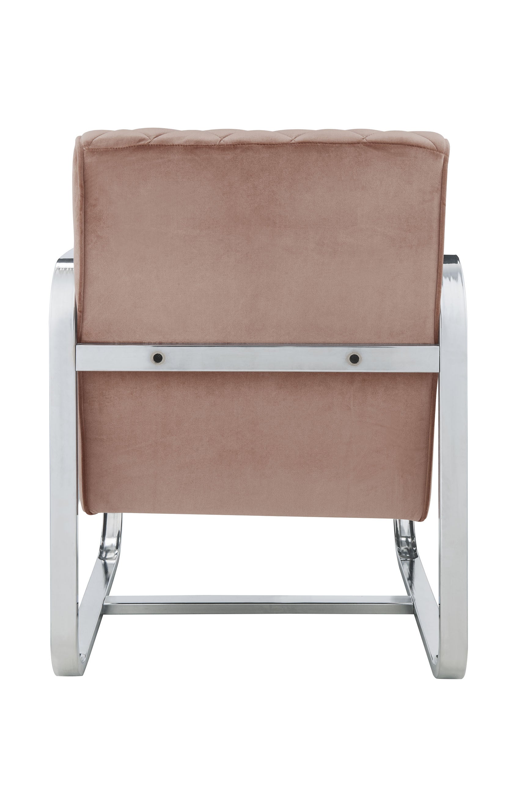HomeRoots 24" x 31" x 34" Accent Chair in Pink Finish
