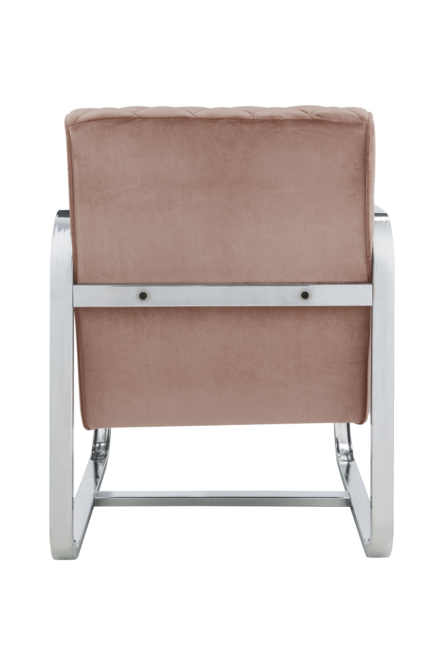 HomeRoots 24" x 31" x 34" Accent Chair in Pink Finish