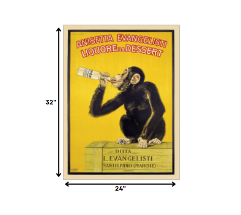 HomeRoots 24" x 32" Anisetta Evangelisti Italian Liquor Wall Art Print