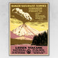 HomeRoots 24" x 32" Lassen Volcanic National Park Vintage Travel Poster Wall Art