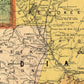 HomeRoots 24" x 32" Map of Indian and Oklahoma Territories Vintage Poster Wall Art