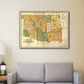 HomeRoots 24" x 32" Map of Indian and Oklahoma Territories Vintage Poster Wall Art