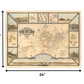 HomeRoots 24" x 32" Map of Tombstone Mining District Vintage Travel Poster Wall Art
