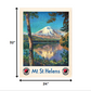 HomeRoots 24" x 32" Mt. St. Helens c1920s Vintage Travel Poster Wall Art