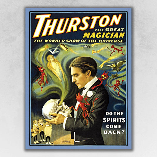 HomeRoots 24" x 32" Thurston Spirits Vintage Magic Poster Wall Art