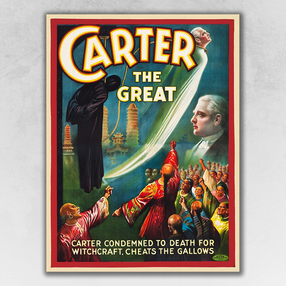 HomeRoots 24" x 32" Vintage 1926 Carter Witchcraft Magic Poster Wall Art