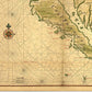 HomeRoots 24" x 36" California as an Island c1650 Vintage Map Wall Art
