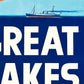 HomeRoots 24" x 36" Great Lakes 1937 Vintage Travel Poster Wall Art