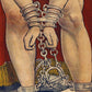 HomeRoots 24" x 36" Houdini in Handcuffs Vintage Magic Poster Wall Art