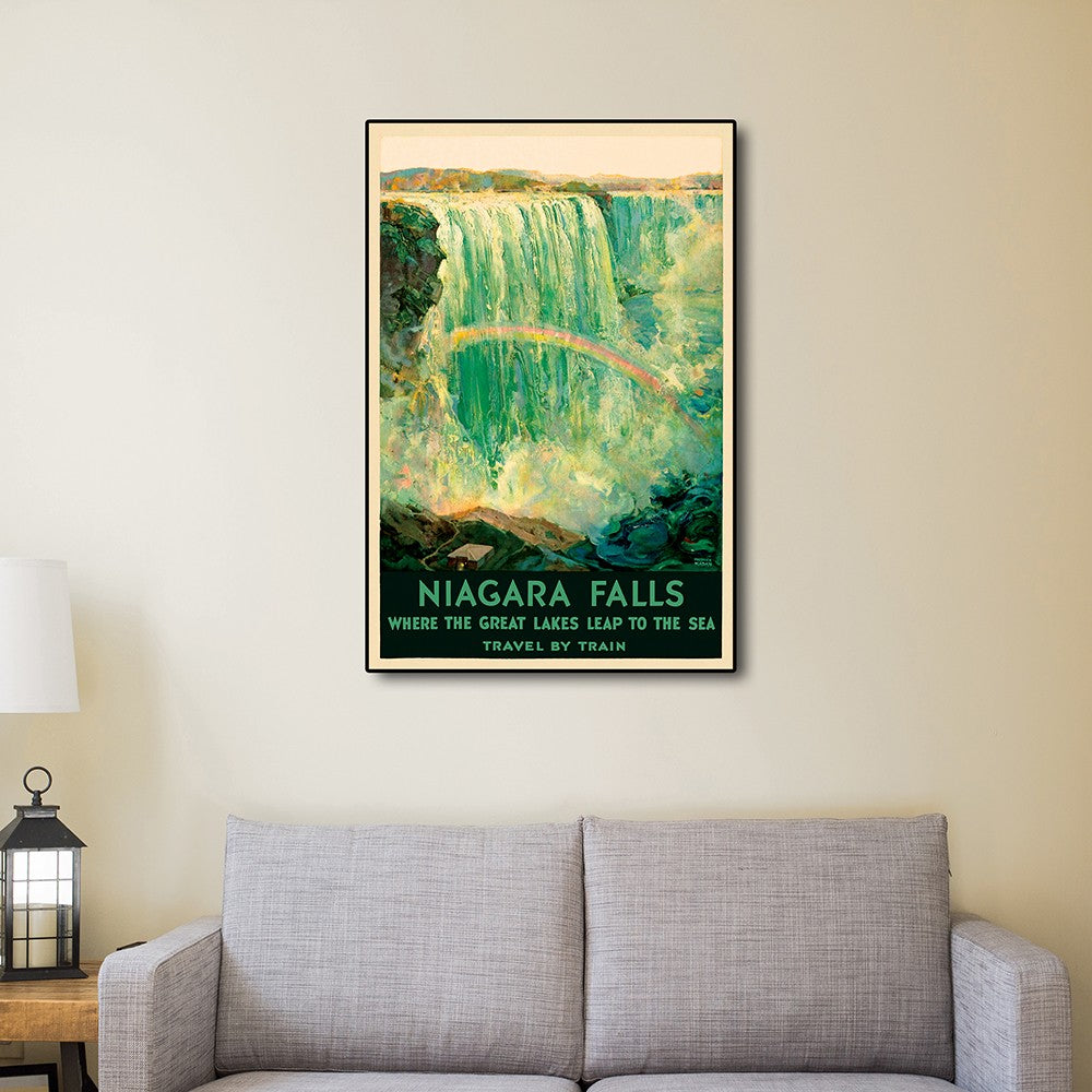 HomeRoots 24" x 36" Niagra Falls New York c1920s Vintage Travel Poster Wall Art