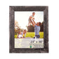 HomeRoots 24" x 36" Rustic Smoky Black Picture Frame with Plexiglass Holder