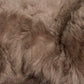 HomeRoots 24" x 36" Sheepskin Single Long Haired Rug in Taupe Finish
