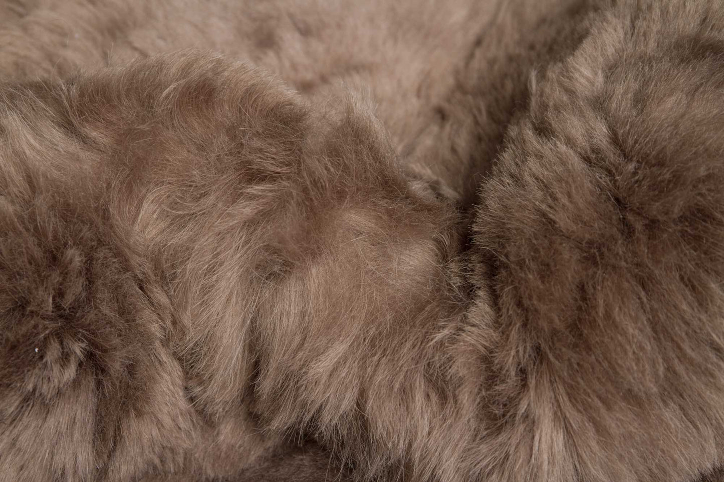 HomeRoots 24" x 36" Sheepskin Single Long Haired Rug in Taupe Finish