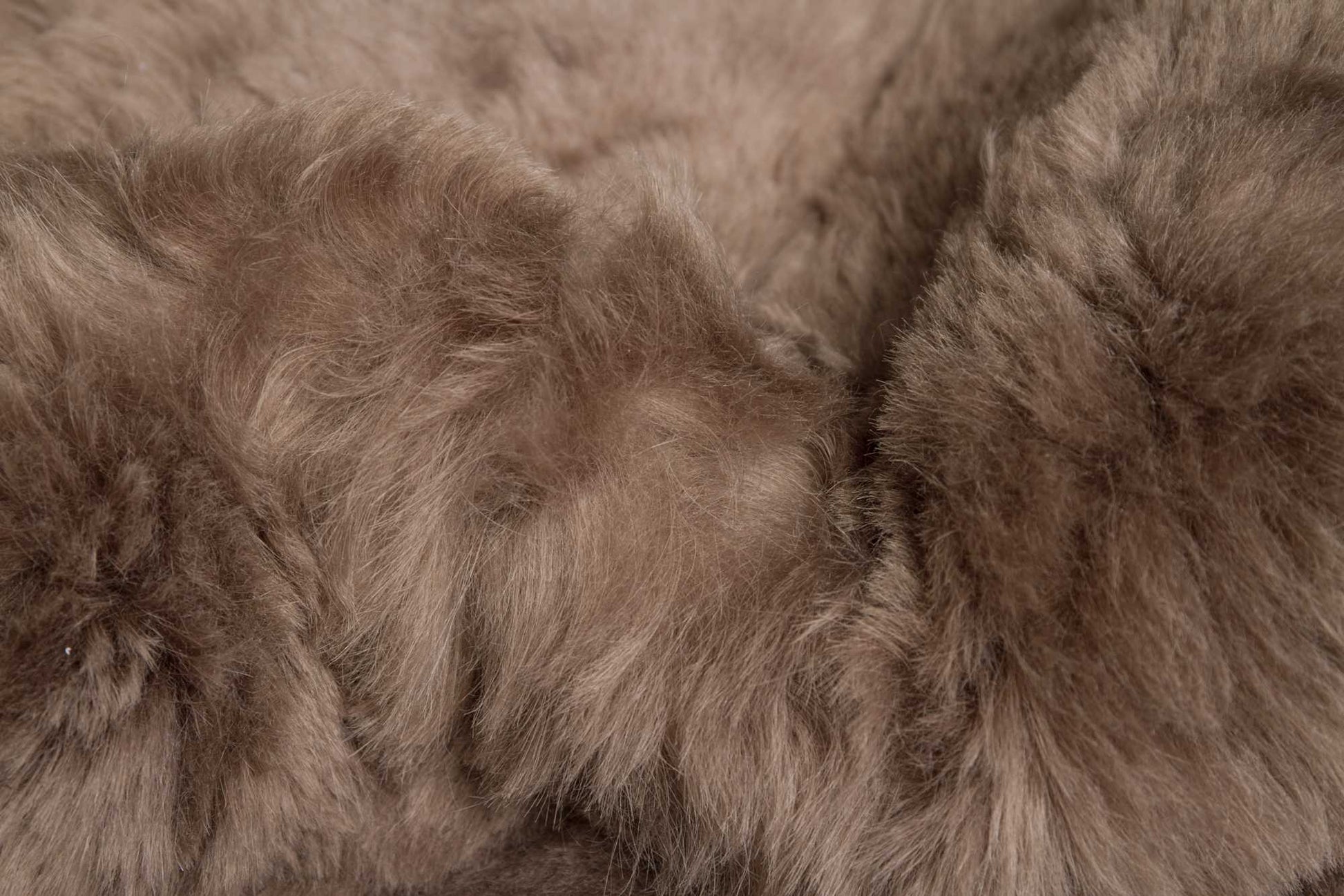 HomeRoots 24" x 36" Sheepskin Single Long Haired Rug in Taupe Finish