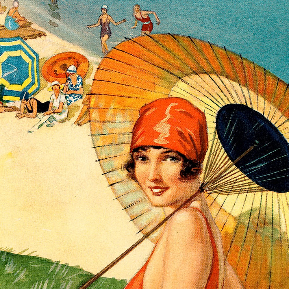 HomeRoots 24" x 36" Vintage 1929 Chicago Vacation Travel Poster Wall Art