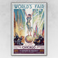 HomeRoots 24" x 36" Vintage 1933 Chicago Worlds Fair Wall Art