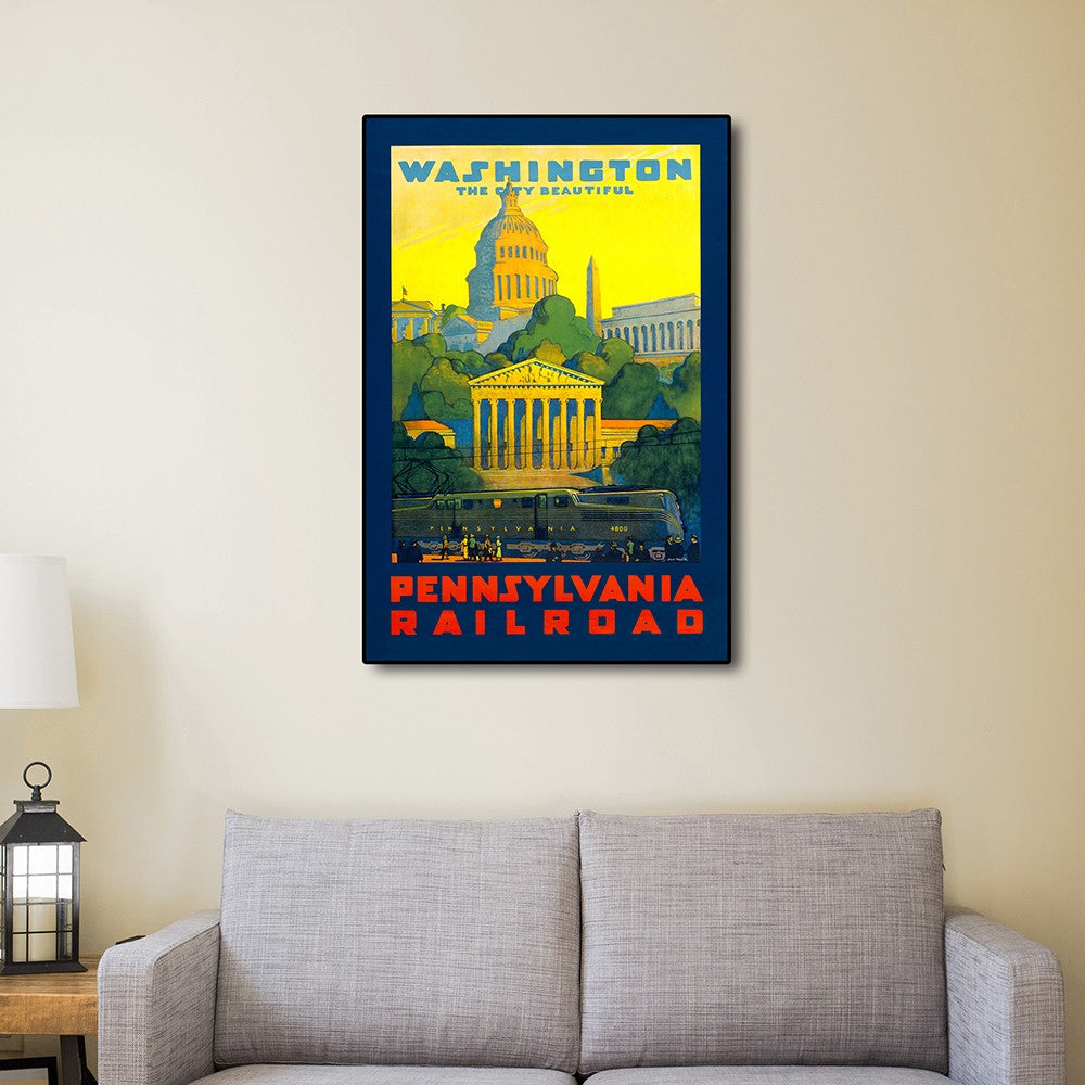 HomeRoots 24" x 36" Washington DC c1940s Vintage Travel Poster Wall Art