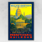 HomeRoots 24" x 36" Washington DC c1940s Vintage Travel Poster Wall Art