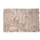 HomeRoots 24" x 36" x 1.5" Acrylic Plush Faux Sheepskin Area Rug in Taupe Finish