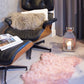 HomeRoots 24" x 36" x 1.5" Dusty Rose Faux Sheepskin - Area Rug