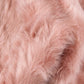 HomeRoots 24" x 36" x 1.5" Dusty Rose Faux Sheepskin - Area Rug